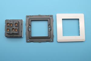 ガーナウォールスイッチ2ギャング2ウェイブリスタル - Product Image 5