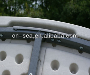 Đường Kính 2M Gấp Nhựa Ngoài Trời Bàn Tiệc Tròn Lớn (Thổi Khuôn, HDPE, Đám Cưới, Nhà Hàng, Sự Kiện) - Product Image 5