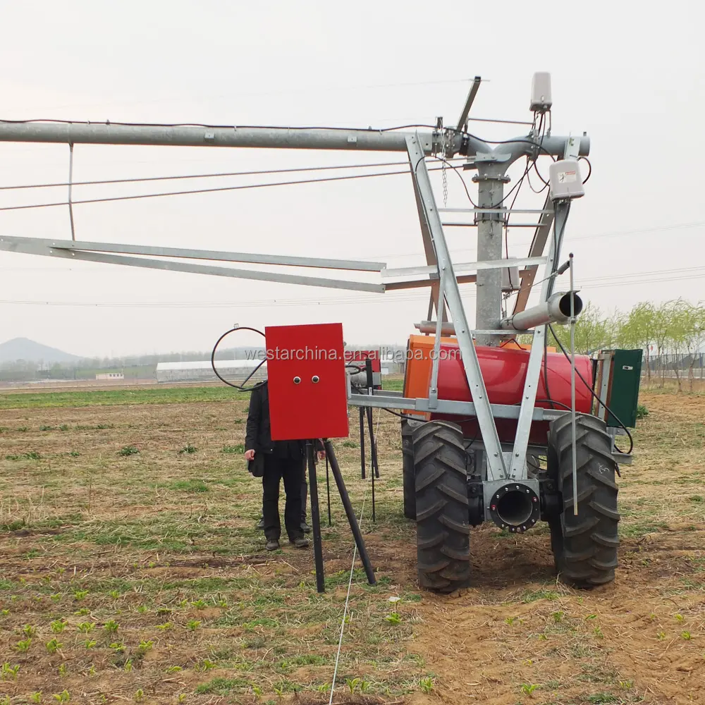 Sistema di irrigazione a movimento laterale per irrigazione a perno centrale con tubi rivestiti in polietilene in vendita