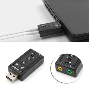 Bán Sỉ Card Âm Thanh <span class=keywords><strong>3d</strong></span> Bên Ngoài Usb 2.0 Đến 3.5Mm 7.1 Kênh - Product Image 4