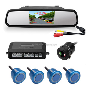 2 路视频输入 4.3英寸 LCD 16:9 TFT 屏幕车载后视镜监视器停车传感器 - Product Image 4
