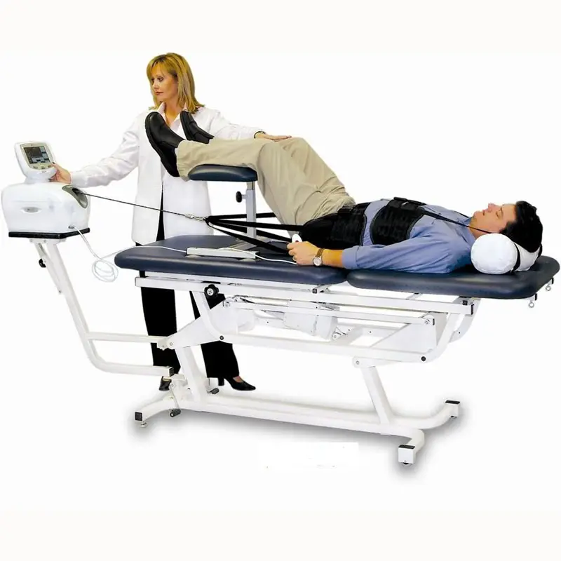 Precio bajo masaje de cuero sintético móvil ortopédicos de tracción cama de Hospital
