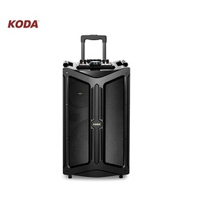 KODA Preço de Atacado Active Outdoor Box Trolley 200 Watt Dj Trolley Speaker Party Speaker Sem Fio Com Microfone