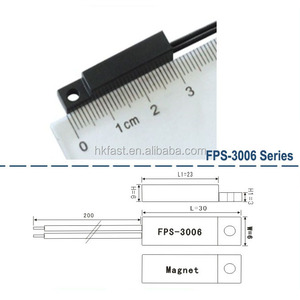 L30X6mm Rechteckiger Kunststoff-Reed-Näherung sensor Normaler weise offener und normaler weise geschlossener magnetischer Reedsc halter mit 2 Drähten - Product Image 2