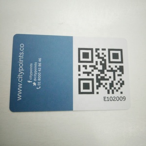 CMYK PVC-Druck-Visitenkarte mit Wechat-QR-Code