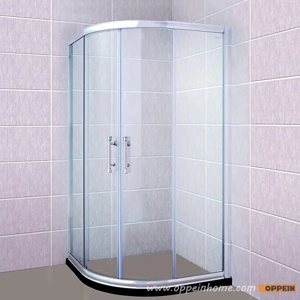 Cabina de ducha redonda de fibra de vidrio única