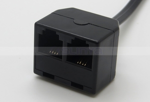 RJ11 6P4C 双向插座电话插孔线路分配器适配器 - Product Image 4