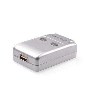 MT-ViKI MT-SW221-CHพลาสติกอัตโนมัติ 2 พอร์ตUSB Switch Printer Sharing SwitcherการสลับโดยHotkeyและปุ่มกด - Product Image 2