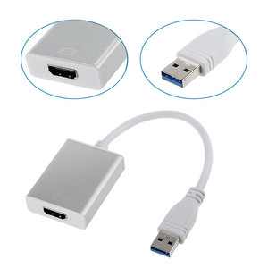 Convertidor USB 1080 a HDMI portátil, adaptador de Audio y vídeo de alta velocidad, 3,0 P, 5 Gbps, para Windows 7/8/10 PC
