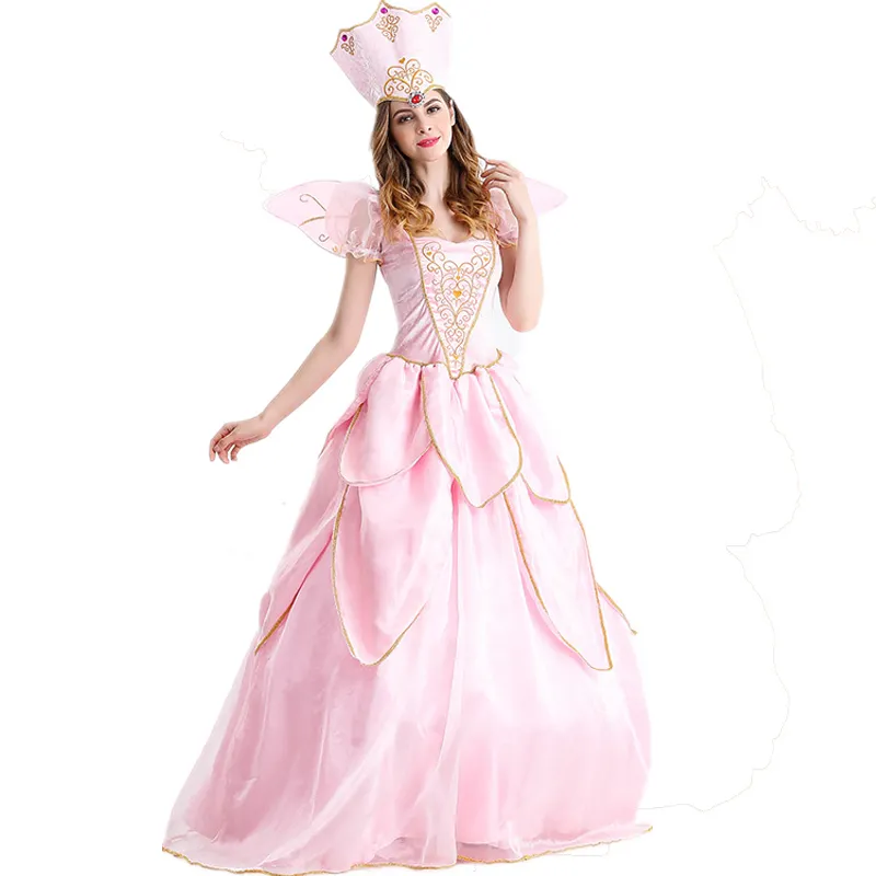 Disfraz de Halloween para niñas, elegante y elegante, color rosa