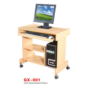 Escritorio de ordenador portátil de diseño Simple moderno con bandeja para teclado, escritorio de estudio pequeño para oficina en casa o escuela - Product Image 1