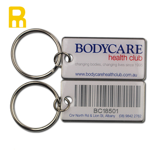 ขายร้อน Barcode Key Tags/คีย์/พวงกุญแจเช่น VIP การ์ดคลับ GYM สมาชิก ID แท็ก QR รหัส Serial Number: - Product Image 3