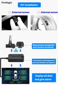 ระบบตรวจสอบแรงดันลมยางไร้สายระบบนำทางดิจิทัลระบบ USB <span class=keywords><strong>Tpms</strong></span> สำหรับระบบนำทางแอนดรอยด์ - Product Image 4