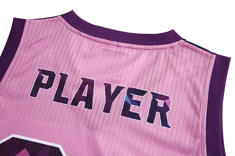 Simple Design Basketball Jersey Color Pink Mens Womens Basketball Uniform Design