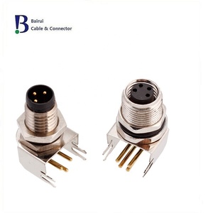 M8ตัวเชื่อมต่อเซ็นเซอร์แบบวงกลมมุม3 4 5 6 8Pin แผงรองรับแผงวงจร Pcb หน้าสัมผัสด้านหลังสำหรับติดตั้งสัญญาณ - Product Image 3