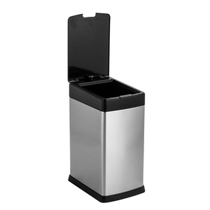 8L WISEMAN serisi akıllı dikdörtgen sensör kutusu otomatik çöp kutusu eller serbest çöp kutusu paslanmaz çelik sensörlü çöp kovası çöp kutusu - Product Image 2