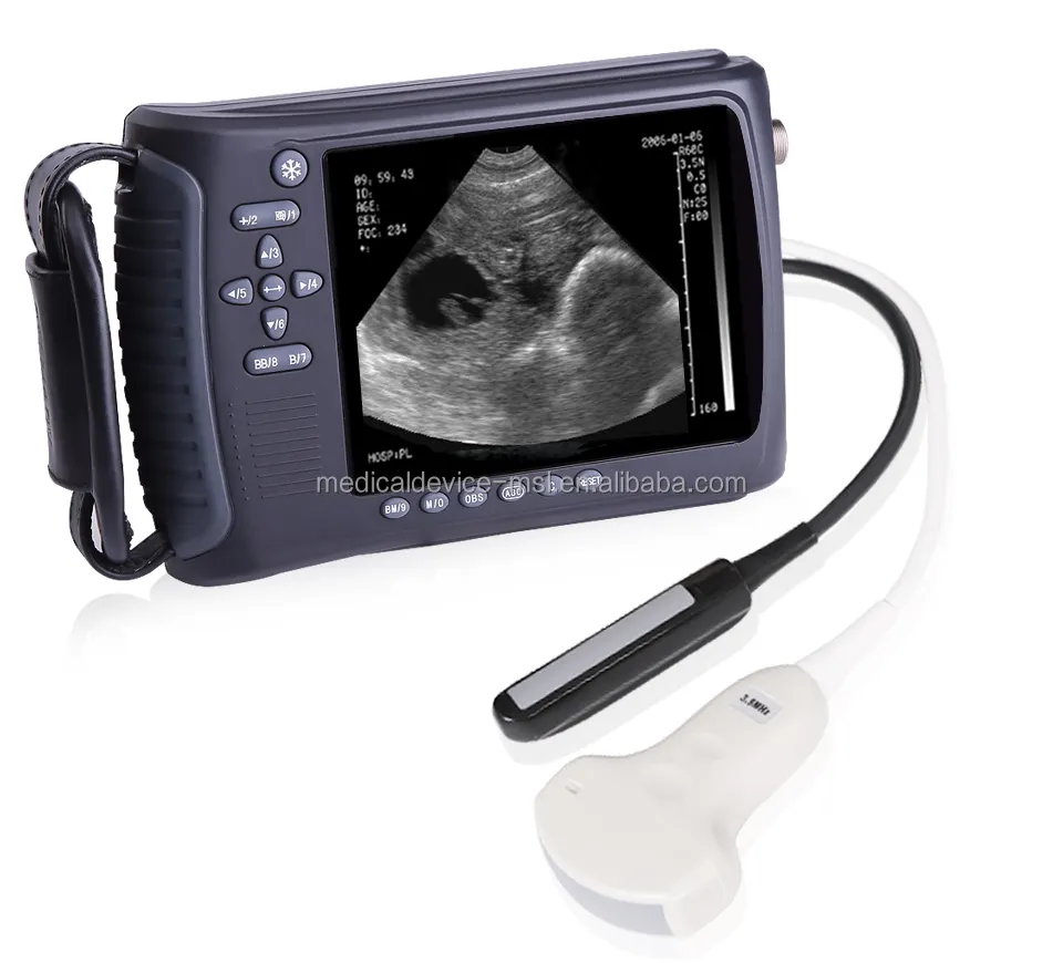 Scanner de ultrassom veterinário, 5 "FTT-LED medicina veterinária