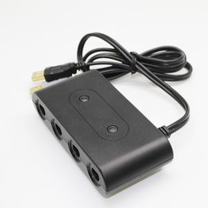 For Wii U Adapter 4 Port for Gamecube for NGC Controller Adapter for Nintendo Wii U/Switch/PC <strong>USB</strong> Controller Adapter