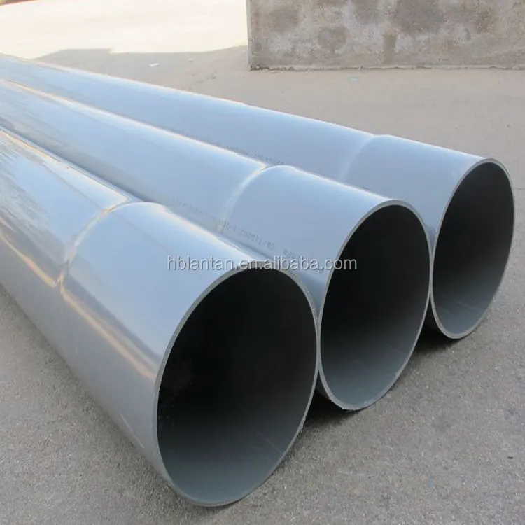 Tubería de PVC para riego, tubería de plástico de 140mm con accesorios