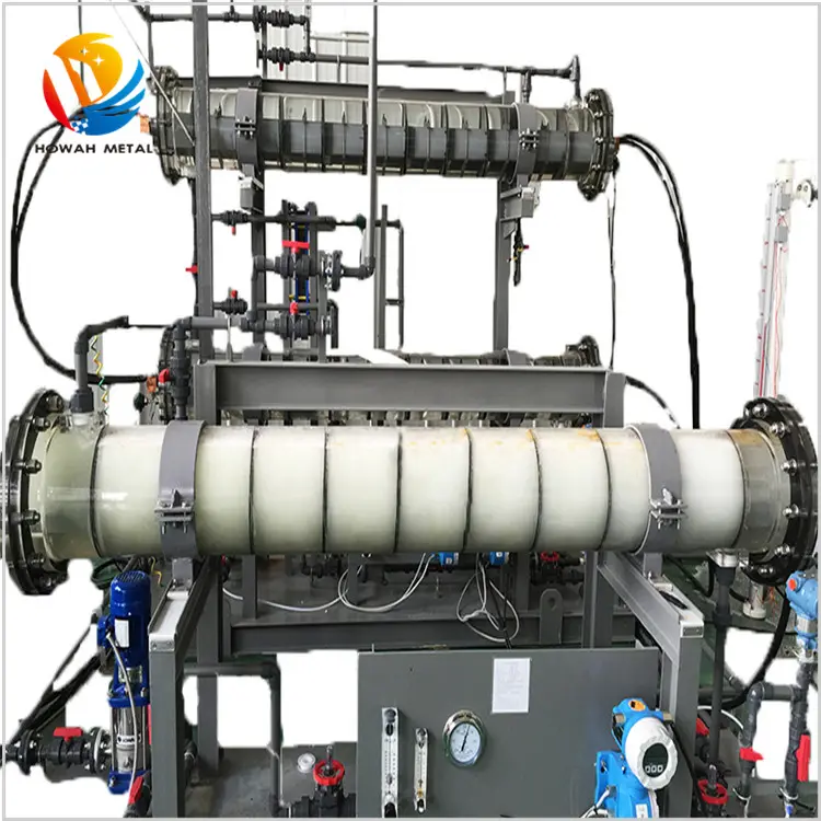 Sistema de electrólisis de salvia, tratamiento de agua, generador de hipoclorito de sodio de pequeña capacidad