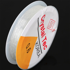 Factory Wholesale White Transparent Crystal <strong>Elastic</strong> Beading Wire for DIY Jewelry Beading <strong>Cord</strong> <strong>String</strong> Wire - Product Image 4