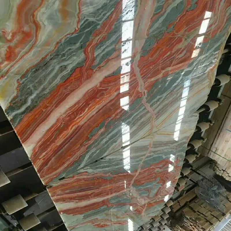 Arc-en-ciel de luxe onyx pour la conception de mur