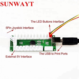 1 Player <strong>Arcade</strong> Led Encoder Zero Delay <strong>USB</strong> Encoder Board to PC Joystick Set for <strong>Arcade</strong> Joystick DIY Kit <strong>Controller</strong> Part