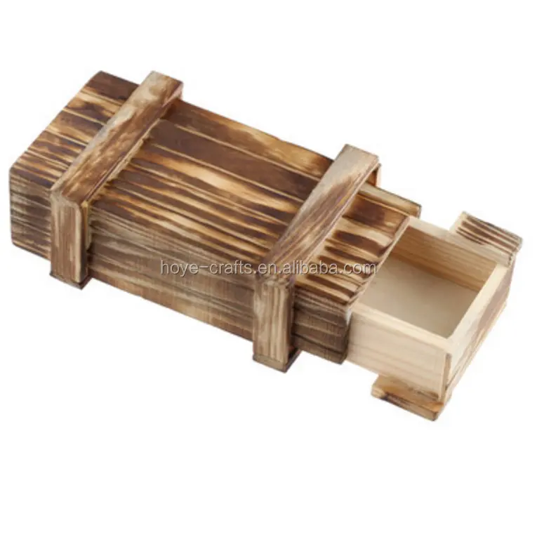 Juguete educativo Juguetes educativos chinos Luban Lock Caja de madera mágica Cajón secreto Cajas de rompecabezas