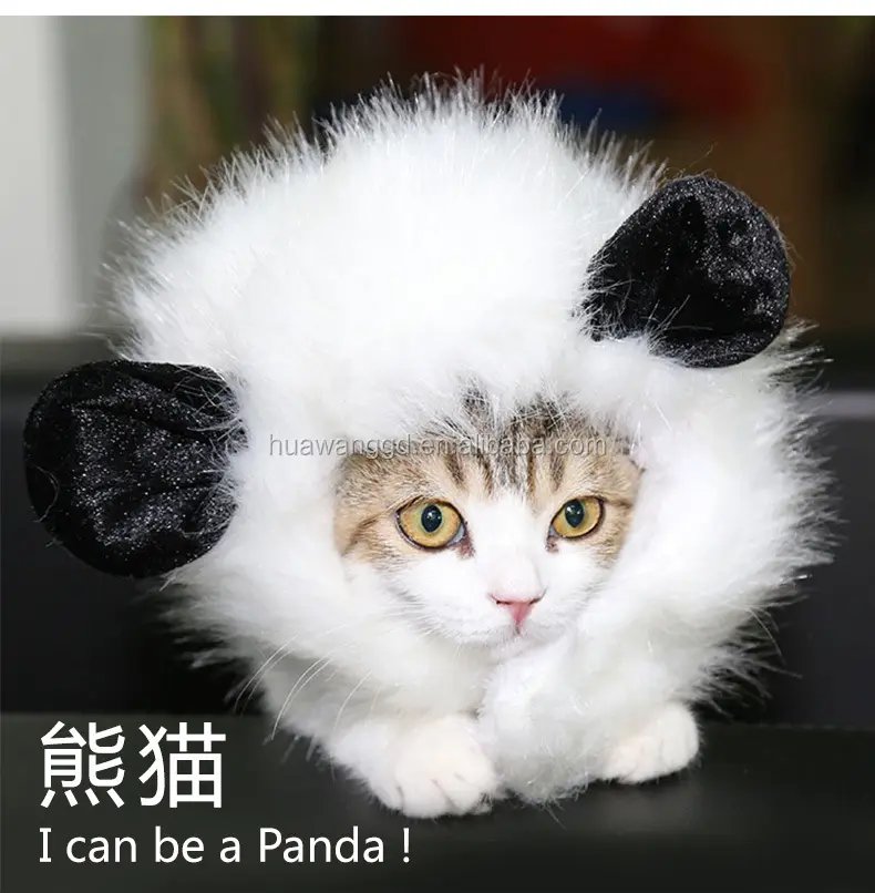 Cat Lion Panda Mickey Mane Wig Cat Costume Hat Hair Cat Pet Puppy Cosplay Wig