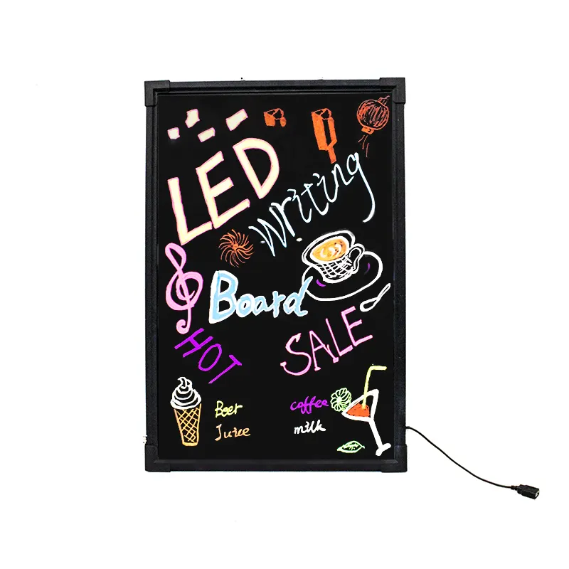 Promosyon olağanüstü yazma kurulu dayanıklı LED menü/reklam kurulu