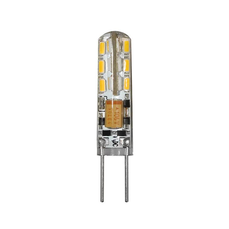 2021 New Silicon Home Hệ Thống Năng Lượng Mặt Trời Đèn Pin Dimmable Led Bulb AC DC 12V 1 Wát G4 Led Làm Việc Ánh Sáng