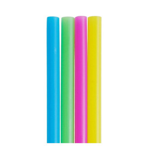 Oempromo Disposable <strong>Plastic</strong> Assorted Jumbo Smoothie <strong>Straws</strong> - Product Image 2