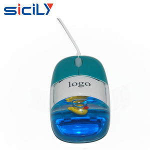 Divertente mouse del computer con il marchio del led, Mouse Ottico USB Del Computer Mini Aqua Liquido con Floater Su Misura - Product Image 4