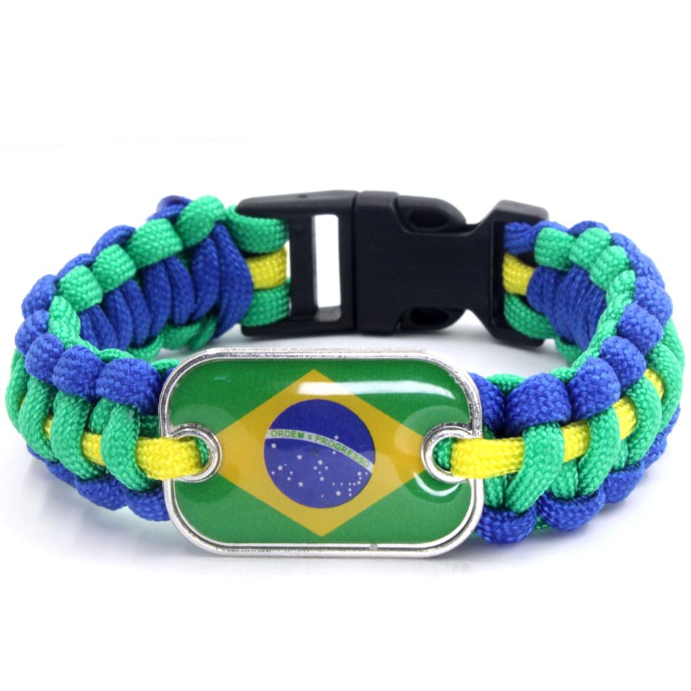 Pulsera del paracord del Brasil