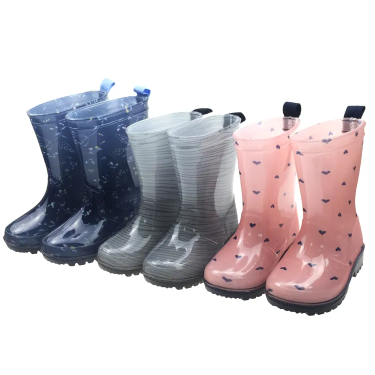 Moda stivali da pioggia utili molto comodi per bambini, stivali da pioggia per bambini
