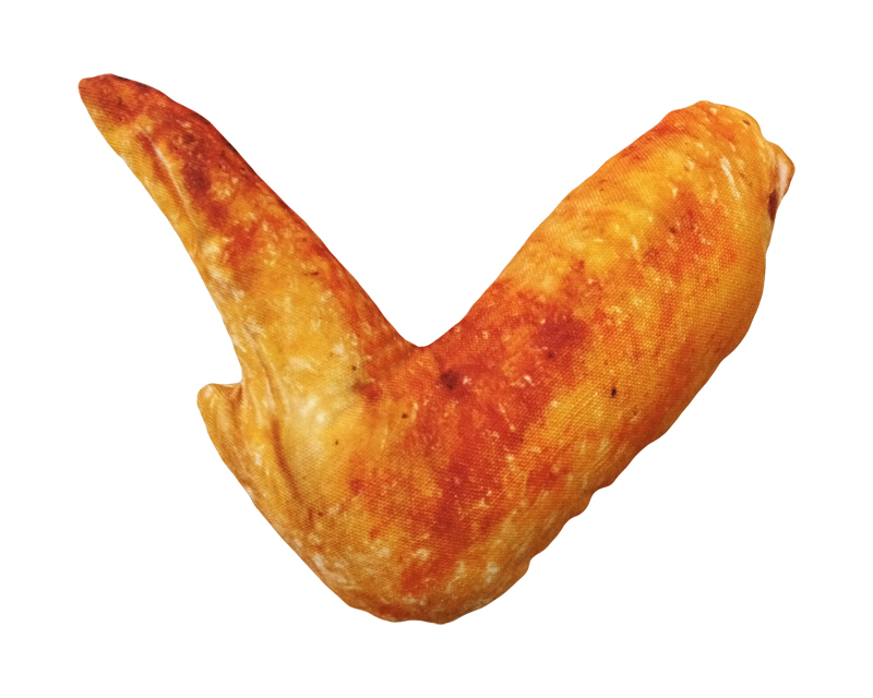 Alitas de pollo marrones