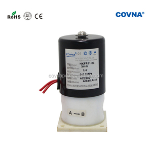 COVNA常闭耐化学腐蚀DN06 DN50 DN08 DN15 PTFE电磁阀220V