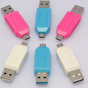 Lettore di Schede universale del telefono Mobile PC Card Lettore di Schede di OTG Micro USB OTG TF / SD di Memoria Flash All'ingrosso - Product Image 3