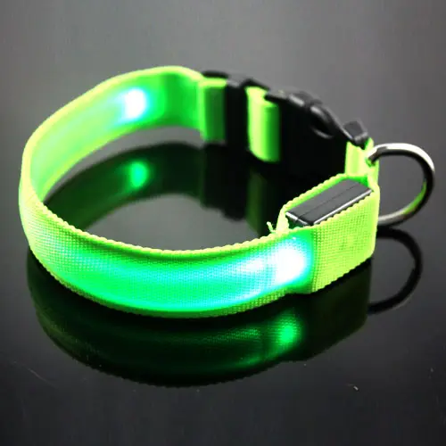 LED Glow Collare di Cane Pet Tag Luce Lampeggiante di Sicurezza Nylon collare di cane LED di Vendita Calda