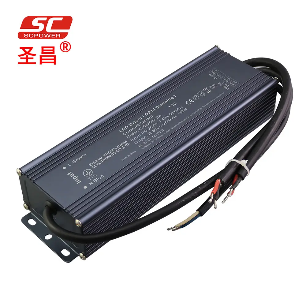 dali dimmable push dimming transformer 3100ma constant current led driver 150w 35v 50v dc led power supply