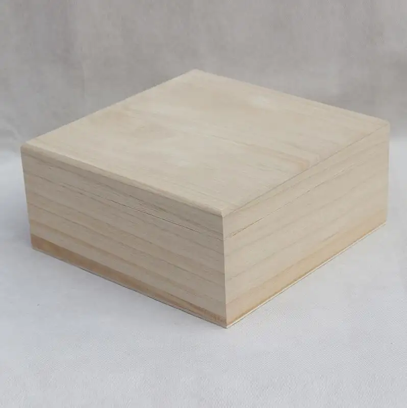 Boîte cadeau en bois massif, emballage de couleur originale, 10 pièces