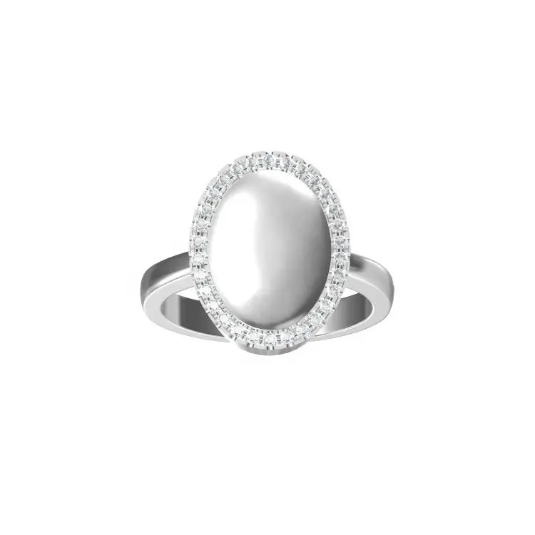 Cremazione gioielli anello zircone 925 sterling silver Pet urna cenere di Osso anello aperto
