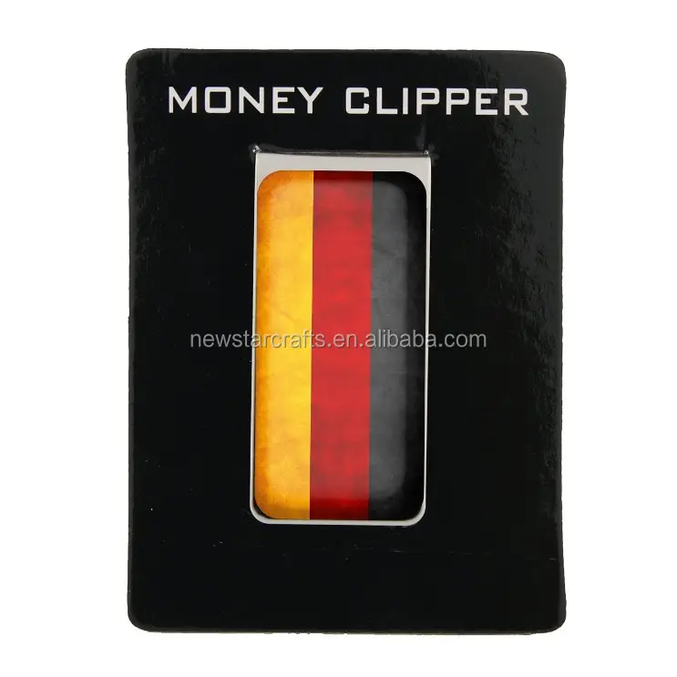 Germany flag design metal custom money clip wholesale