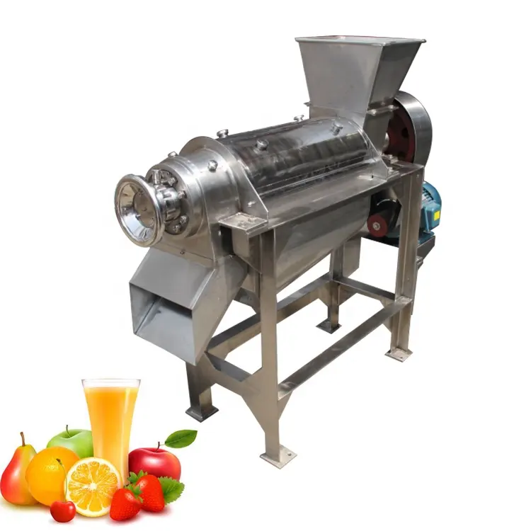 Despolpa de frutas abacaxi Máquina Extrator Juicer Máquina Surri Introdução da máquina de extração de suco de frutas para o tipo Espiral frutas