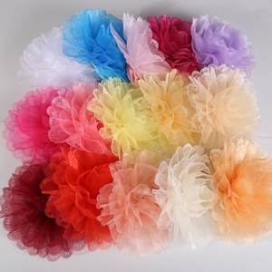 Popular Sale Organza Flower Wedding Chair <strong>Sashes</strong> with Spandex Chair Band - Product Image 5