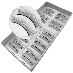 10Pair 8ミリメートルTraining LashesためBeginner False Eyelash Extension Practice Mink Lashes Full Strip Eyelashes Exercise Eye Beauty - Product Image 1