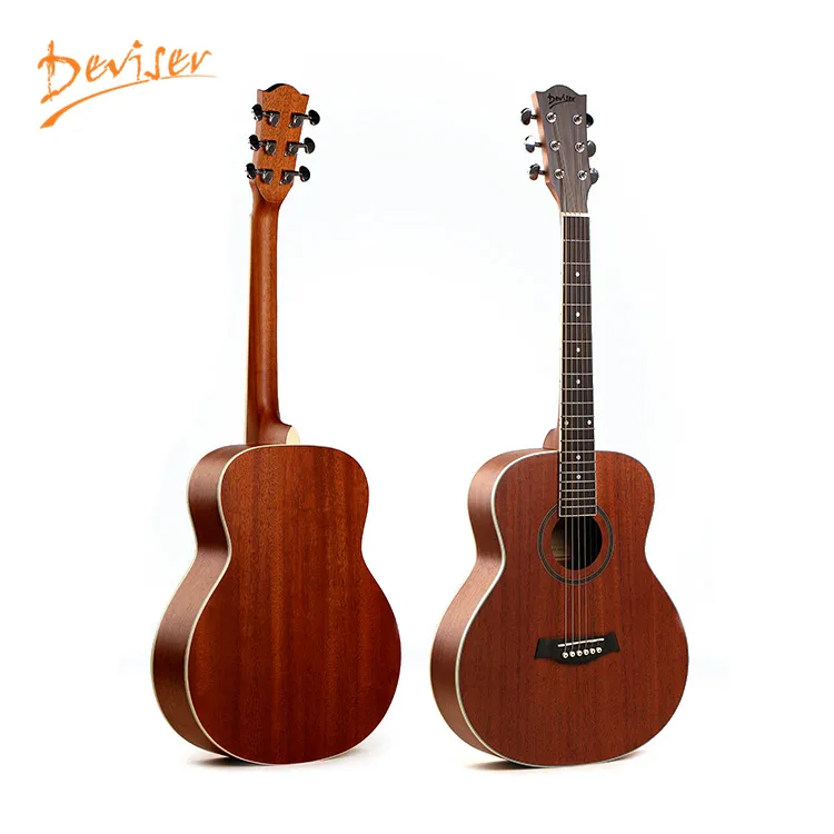 Guitarra acústica de caoba para niñas, venta al por mayor, gran oferta