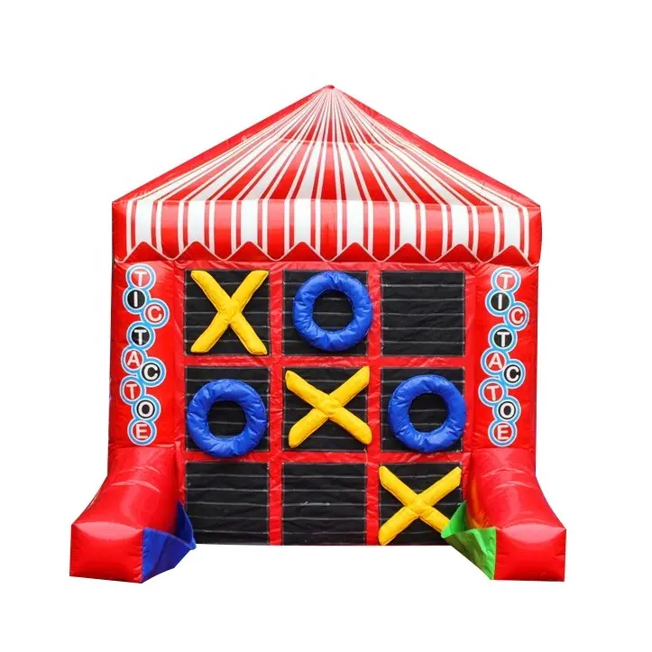 Opblaasbare Tic Tac Toe Bingo Game Voor Carnaval, 4 Spot Combo Games For Sale