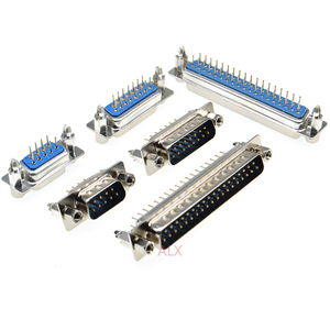 ด้วยสกรูคงที่ DP9 DP15 DP25 DP37ชายหญิง PCB เชื่อมต่อแทรกชนิดแผ่น D-Sub DB9 DB15 DB25 DB37 9/15/25/37 Pin - Product Image 2