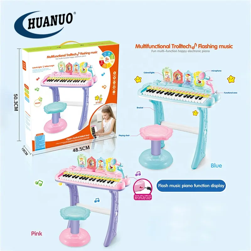 Giocattolo elettronico dell'organo del Piano della tastiera elettronica del microfono musicale dei bambini